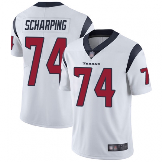 Texans 74 Max Scharping White Men Stitched Football Vapor Untouchable Limited Jersey Texans 74 Max Scharping White Men Stitched Football Vapor Untouchable Limited Jersey