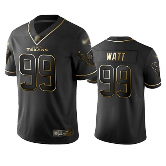 Texans 99 J J Watt Black Men Stitched Football Limited Golden Edition Jersey Texans 99 J J Watt Black Men Stitched Football Limited Golden Edition Jersey
