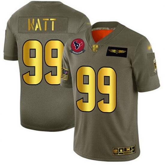 Texans 99 J J Watt Camo Gold Men Stitched Football Limited 2019 Salute To Service Jersey Texans 99 J J Watt Camo Gold Men Stitched Football Limited 2019 Salute To Service Jersey