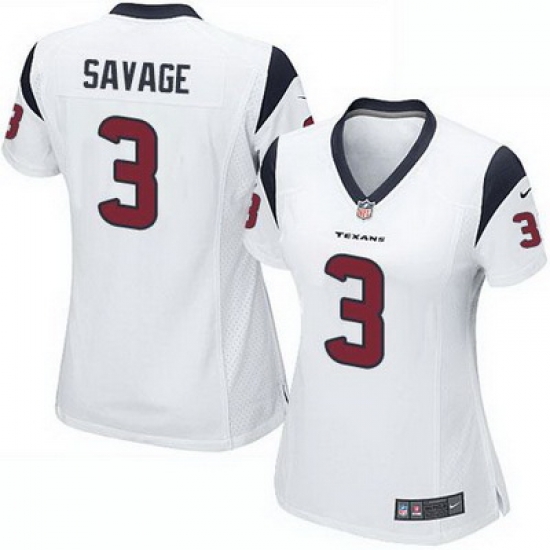 Nike Texans #3 Tom Savage White Womens Stitched NFL Elite Jersey Nike Texans #3 Tom Savage White Womens Stitched NFL Elite Jersey