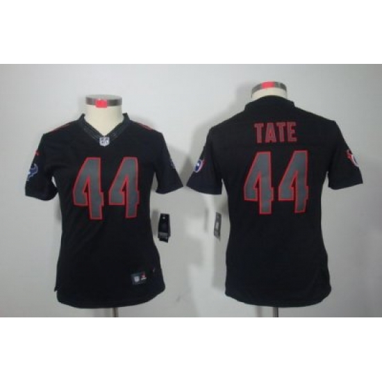 Nike Women Houston Texans #44 Tate Black Jerseys(Impact Limited) Nike Women Houston Texans #44 Tate Black Jerseys(Impact Limited)