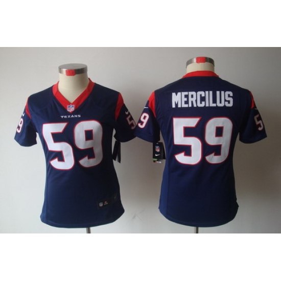 Nike Women Houston Texans #59 Whitney Mercilus Blue(Women Limited Jerseys) Nike Women Houston Texans #59 Whitney Mercilus Blue(Women Limited Jerseys)
