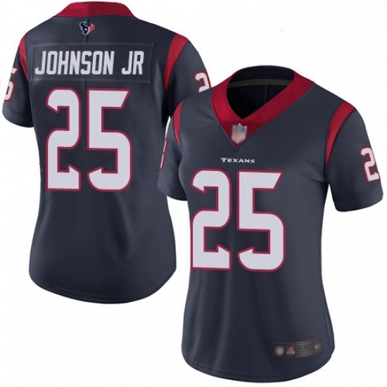 Texans #25 Duke Johnson Jr Navy Blue Team Color Women Stitched Football Vapor Untouchable Limited Jersey Texans #25 Duke Johnson Jr Navy Blue Team Color Women Stitched Football Vapor Untouchable Limited Jersey