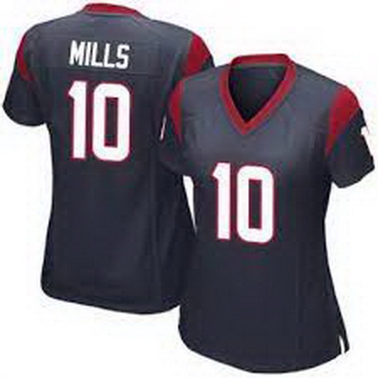 Women Houston Texans 10 Davis Mills Navy Vapor Untouchable Limited Stitched Jersey Women Houston Texans 10 Davis Mills Navy Vapor Untouchable Limited Stitched Jersey