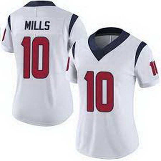 Women Houston Texans 10 Davis Mills White Vapor Untouchable Limited Stitched Jersey Women Houston Texans 10 Davis Mills White Vapor Untouchable Limited Stitched Jersey