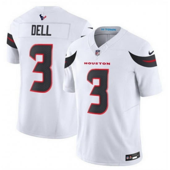 Women Houston Texans 3 Tank Dell White 2024 Vapor F U S E Limited Stitched Jersey Women Houston Texans 3 Tank Dell White 2024 Vapor F U S E Limited Stitched Jersey