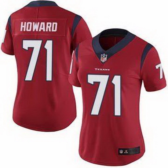 Women Houston Texans Tytus Howard #71 Red Vapor Limited Stitched NFL Jersey Women Houston Texans Tytus Howard #71 Red Vapor Limited Stitched NFL Jersey