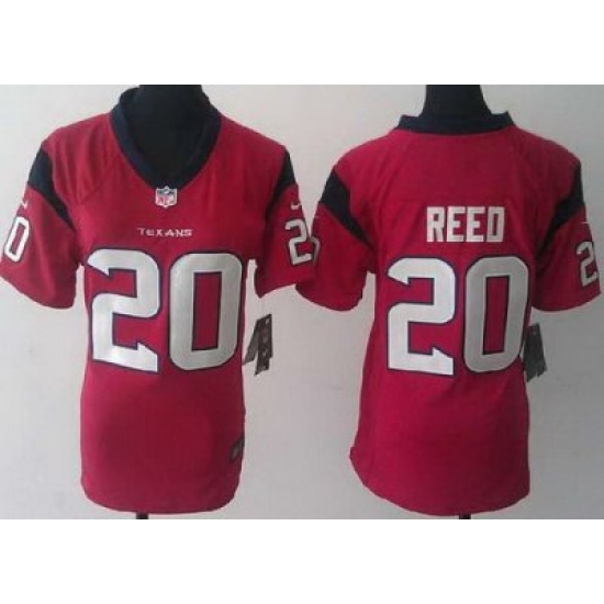 Women Nike Houston Texans 20 Ed Reed Red NFL Jerseys Women Nike Houston Texans 20 Ed Reed Red NFL Jerseys