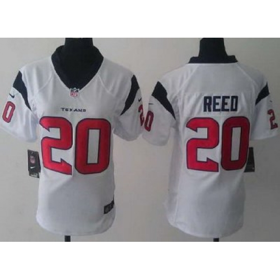 Women Nike Houston Texans 20 Ed Reed White NFL Jerseys Women Nike Houston Texans 20 Ed Reed White NFL Jerseys