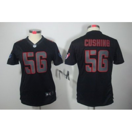 Women Nike Houston Texans 56# Brian Cushing Black Jerseys(Impact Limited) Women Nike Houston Texans 56# Brian Cushing Black Jerseys(Impact Limited)