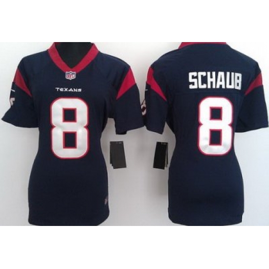 Women Nike Houston Texans 8 Matt Schaub Blue Nike NFL Jerseys Women Nike Houston Texans 8 Matt Schaub Blue Nike NFL Jerseys