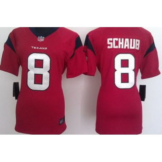 Women Nike Houston Texans 8 Matt Schaub Red Nike NFL Jerseys Women Nike Houston Texans 8 Matt Schaub Red Nike NFL Jerseys