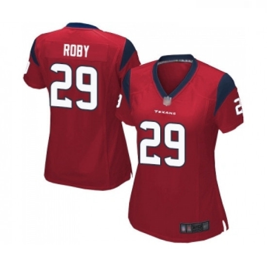 Womens Houston Texans 29 Bradley Roby Game Red Alternate Football Jersey Womens Houston Texans 29 Bradley Roby Game Red Alternate Football Jersey