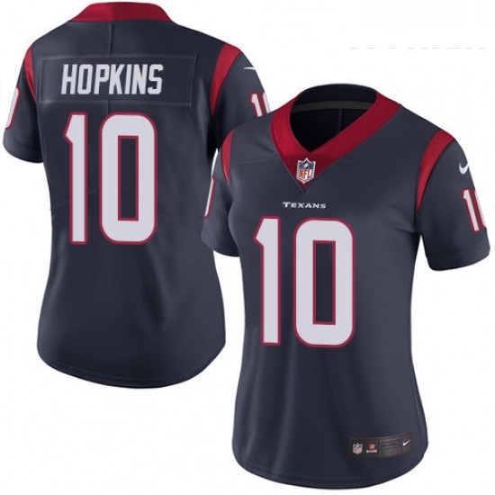 Womens Nike Houston Texans 10 DeAndre Hopkins Elite Navy Blue Team Color NFL Jersey Womens Nike Houston Texans 10 DeAndre Hopkins Elite Navy Blue Team Color NFL Jersey