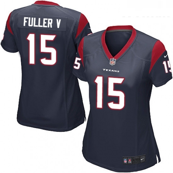 Womens Nike Houston Texans 15 Will Fuller V Game Navy Blue Team Color NFL Jersey Womens Nike Houston Texans 15 Will Fuller V Game Navy Blue Team Color NFL Jersey