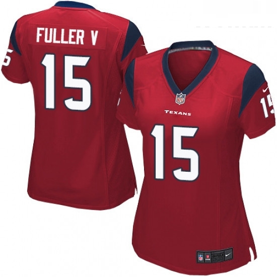 Womens Nike Houston Texans 15 Will Fuller V Game Red Alternate NFL Jersey Womens Nike Houston Texans 15 Will Fuller V Game Red Alternate NFL Jersey