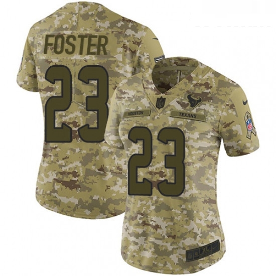 Womens Nike Houston Texans 23 Arian Foster Limited Camo 2018 Salute to Service NFL Jersey Womens Nike Houston Texans 23 Arian Foster Limited Camo 2018 Salute to Service NFL Jersey