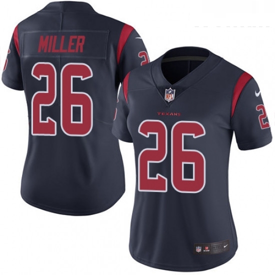 Womens Nike Houston Texans 26 Lamar Miller Elite Navy Blue Rush Vapor Untouchable NFL Jersey Womens Nike Houston Texans 26 Lamar Miller Elite Navy Blue Rush Vapor Untouchable NFL Jersey