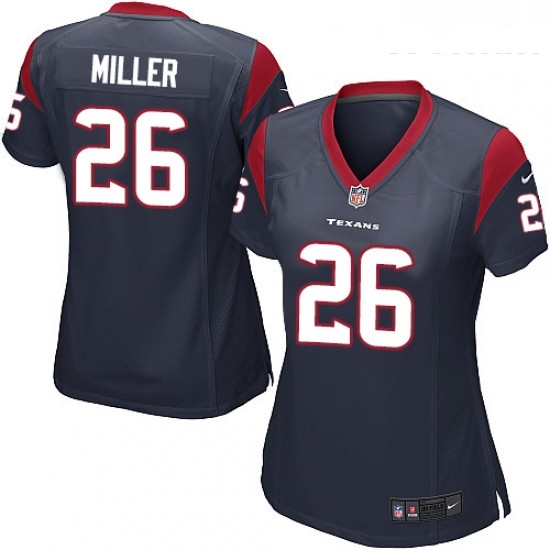 Womens Nike Houston Texans 26 Lamar Miller Game Navy Blue Team Color NFL Jersey Womens Nike Houston Texans 26 Lamar Miller Game Navy Blue Team Color NFL Jersey