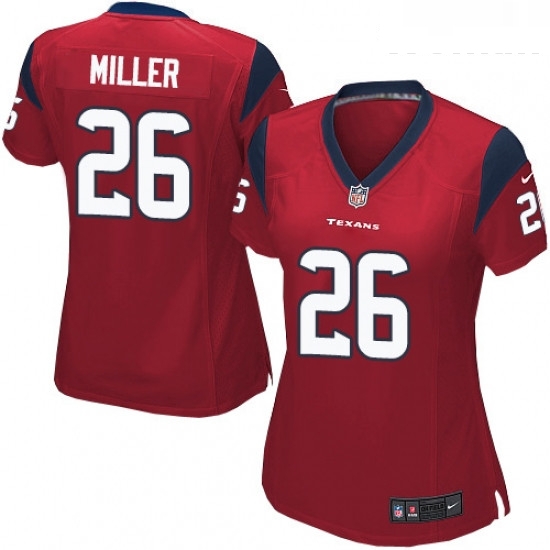 Womens Nike Houston Texans 26 Lamar Miller Game Red Alternate NFL Jersey Womens Nike Houston Texans 26 Lamar Miller Game Red Alternate NFL Jersey