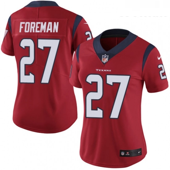 Womens Nike Houston Texans 27 DOnta Foreman Elite Red Alternate NFL Jersey Womens Nike Houston Texans 27 DOnta Foreman Elite Red Alternate NFL Jersey