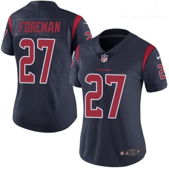 Womens Nike Houston Texans 27 DOnta Foreman Limited Navy Blue Rush Vapor Untouchable NFL Jersey Womens Nike Houston Texans 27 DOnta Foreman Limited Navy Blue Rush Vapor Untouchable NFL Jersey