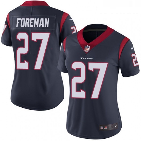 Womens Nike Houston Texans 27 DOnta Foreman Limited Navy Blue Team Color Vapor Untouchable NFL Jersey Womens Nike Houston Texans 27 DOnta Foreman Limited Navy Blue Team Color Vapor Untouchable NFL Jersey