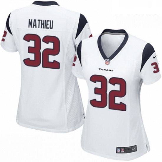 Womens Nike Houston Texans 32 Tyrann Mathieu Game White NFL Jersey Womens Nike Houston Texans 32 Tyrann Mathieu Game White NFL Jersey