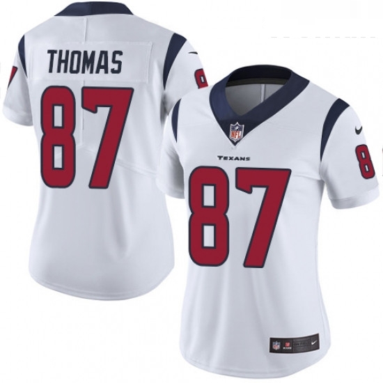 Womens Nike Houston Texans 87 Demaryius Thomas White Vapor Untouchable Limited Player NFL Jersey Womens Nike Houston Texans 87 Demaryius Thomas White Vapor Untouchable Limited Player NFL Jersey