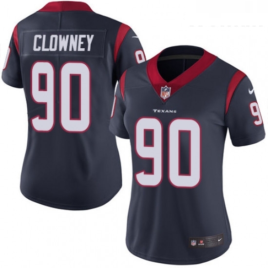 Womens Nike Houston Texans 90 Jadeveon Clowney Elite Navy Blue Team Color NFL Jersey Womens Nike Houston Texans 90 Jadeveon Clowney Elite Navy Blue Team Color NFL Jersey
