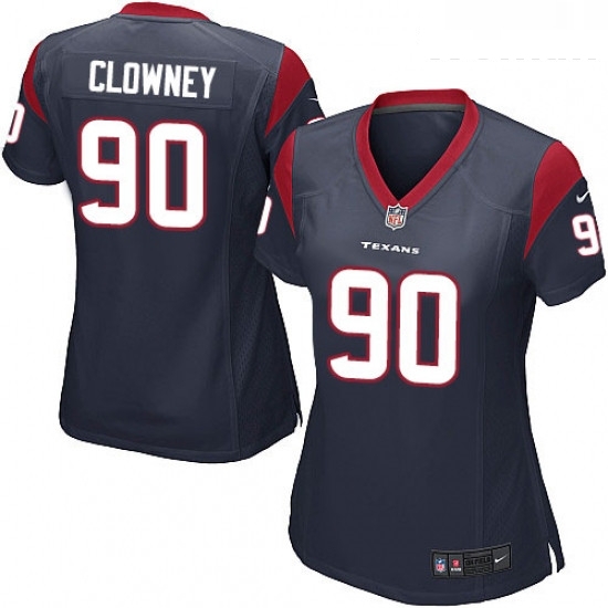 Womens Nike Houston Texans 90 Jadeveon Clowney Game Navy Blue Team Color NFL Jersey Womens Nike Houston Texans 90 Jadeveon Clowney Game Navy Blue Team Color NFL Jersey