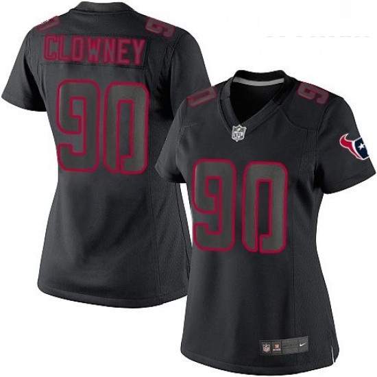 Womens Nike Houston Texans 90 Jadeveon Clowney Limited Black Impact NFL Jersey Womens Nike Houston Texans 90 Jadeveon Clowney Limited Black Impact NFL Jersey