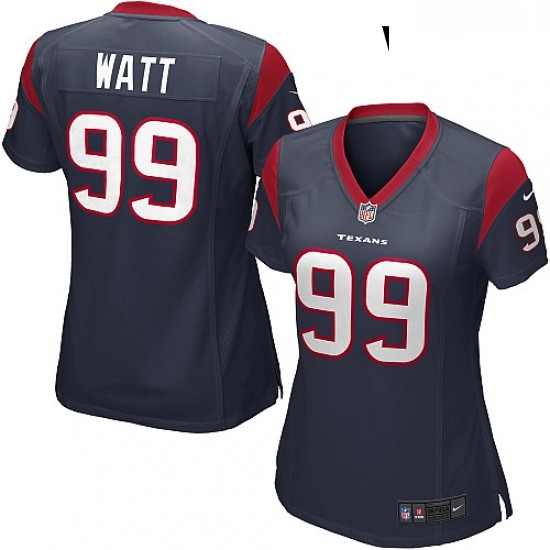 Womens Nike Houston Texans 99 JJ Watt Game Navy Blue Team Color NFL Jersey Womens Nike Houston Texans 99 JJ Watt Game Navy Blue Team Color NFL Jersey