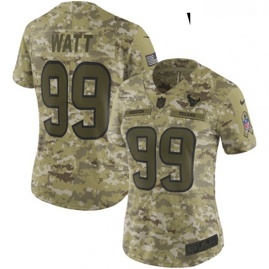 Womens Nike Houston Texans 99 JJ Watt Limited Camo 2018 Salute to Service NFL Jersey Womens Nike Houston Texans 99 JJ Watt Limited Camo 2018 Salute to Service NFL Jersey