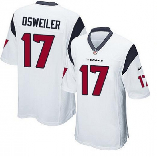 Nike Texans #17 Brock Osweiler White Youth Stitched NFL Elite Jersey Nike Texans #17 Brock Osweiler White Youth Stitched NFL Elite Jersey