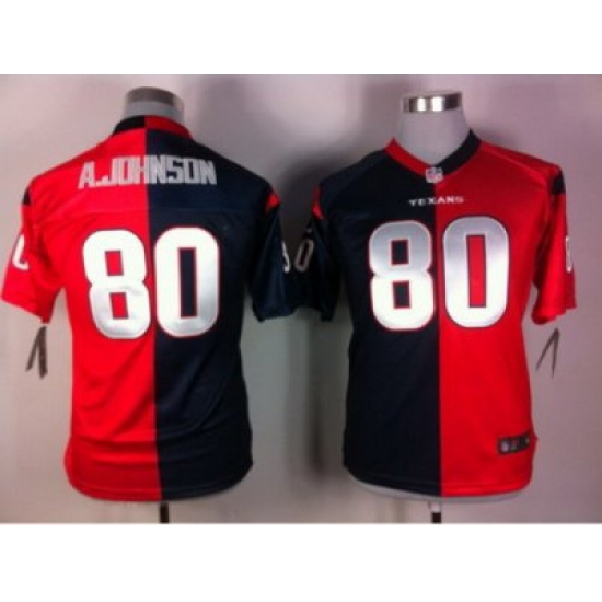 Nike Youth Houston Texans #80 Andre Johnson Blue-Red Jerseys(Split Elite) Nike Youth Houston Texans #80 Andre Johnson Blue-Red Jerseys(Split Elite)