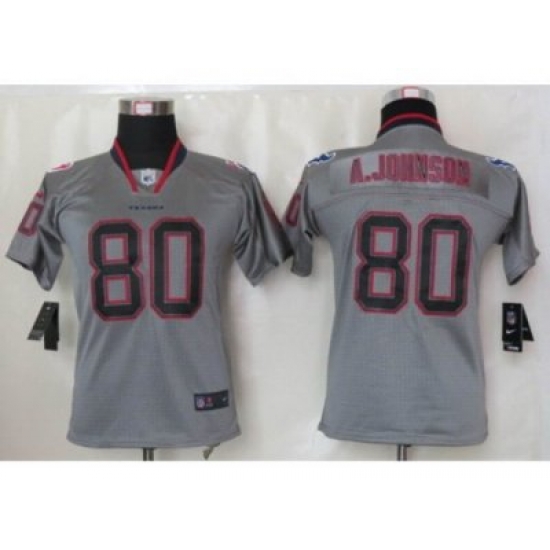 Nike Youth Houston Texans #80 Andre Johnson Grey Jerseys(Lights Out Elite) Nike Youth Houston Texans #80 Andre Johnson Grey Jerseys(Lights Out Elite)
