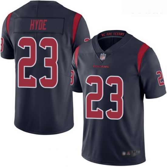 Texans #23 Carlos Hyde Navy Blue Youth Stitched Football Limited Rush Jersey Texans #23 Carlos Hyde Navy Blue Youth Stitched Football Limited Rush Jersey