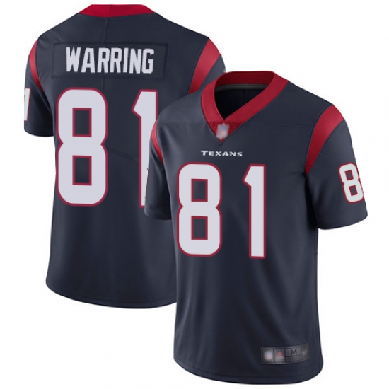 Texans 81 Kahale Warring Navy Blue Team Color Youth Stitched Football Vapor Untouchable Limited Jersey Texans 81 Kahale Warring Navy Blue Team Color Youth Stitched Football Vapor Untouchable Limited Jersey