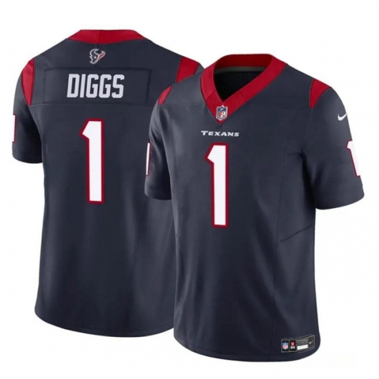 Youth Houston Texans 1 Stefon Diggs Navy 2024 F U S E Vapor Untouchable Limited Stitched Football Jersey Youth Houston Texans 1 Stefon Diggs Navy 2024 F U S E Vapor Untouchable Limited Stitched Football Jersey