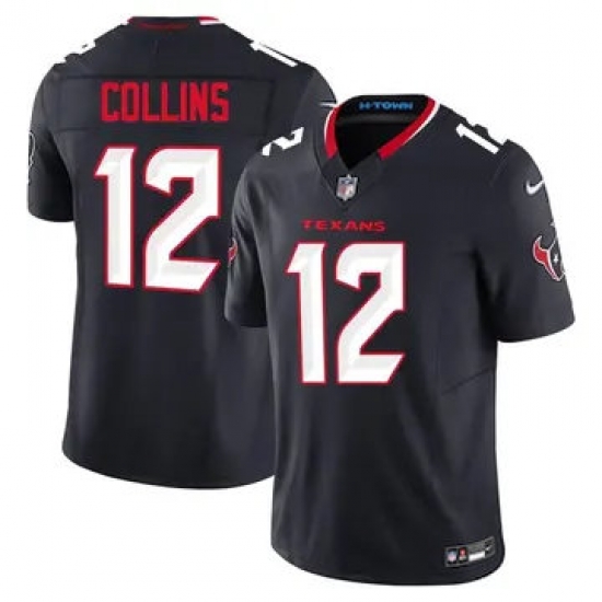 Youth Houston Texans 12 Nico Collins Navy 2024 Alternate F U S E Vapor Stitched Jersey Youth Houston Texans 12 Nico Collins Navy 2024 Alternate F U S E Vapor Stitched Jersey