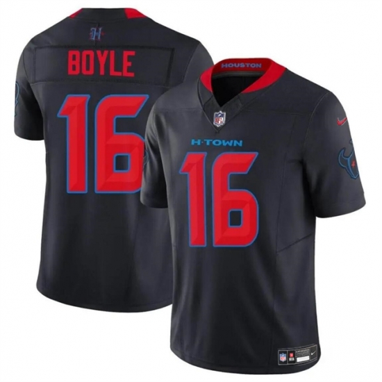 Youth Houston Texans 16 Tim Boyle Navy 2024 2nd Alternate F U S E Vapor Stitched Football Jersey Youth Houston Texans 16 Tim Boyle Navy 2024 2nd Alternate F U S E Vapor Stitched Football Jersey