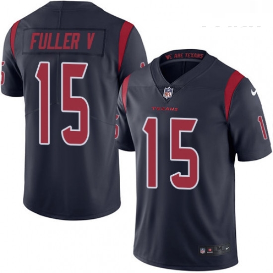 Youth Nike Houston Texans 15 Will Fuller V Limited Navy Blue Rush Vapor Untouchable NFL Jersey Youth Nike Houston Texans 15 Will Fuller V Limited Navy Blue Rush Vapor Untouchable NFL Jersey