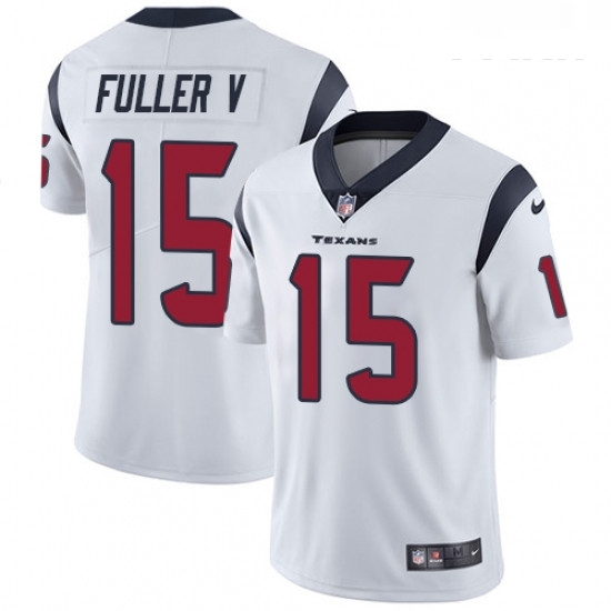 Youth Nike Houston Texans 15 Will Fuller V Limited White Vapor Untouchable NFL Jersey Youth Nike Houston Texans 15 Will Fuller V Limited White Vapor Untouchable NFL Jersey