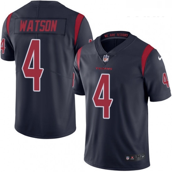 Youth Nike Houston Texans 4 Deshaun Watson Limited Navy Blue Rush Vapor Untouchable NFL Jersey Youth Nike Houston Texans 4 Deshaun Watson Limited Navy Blue Rush Vapor Untouchable NFL Jersey