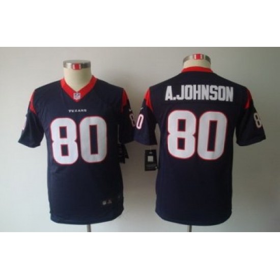 Youth Nike Houston Texans #80 Andre Johnson Blue Color Limited Jerseys Youth Nike Houston Texans #80 Andre Johnson Blue Color Limited Jerseys