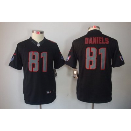 Youth Nike NFL Houston Texans #81 Owen Daniels Black Jerseys(Impact Limited) Youth Nike NFL Houston Texans #81 Owen Daniels Black Jerseys(Impact Limited)