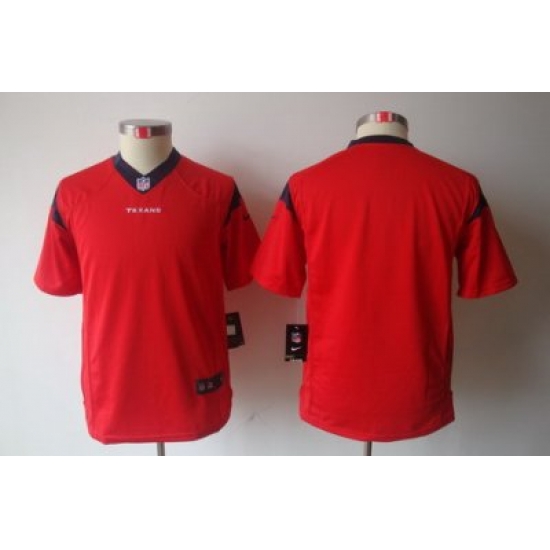 Youth Nike NFL Houston Texans Blank Red Limited Jerseys Youth Nike NFL Houston Texans Blank Red Limited Jerseys