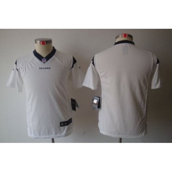 Youth Nike NFL Houston Texans Blank White Limited Jerseys Youth Nike NFL Houston Texans Blank White Limited Jerseys