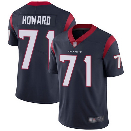 Youth Texans 71 Tytus Howard Blue Stitched Football Vapor Untouchable Limited Jersey Youth Texans 71 Tytus Howard Blue Stitched Football Vapor Untouchable Limited Jersey